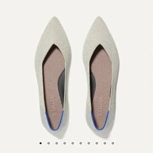 EUC Rothy's The Point II in Silver Size 9